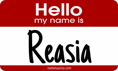Hello my name is Reasia png download