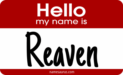 Hello my name is Reaven png download