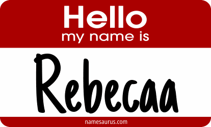 Hello my name is Rebecaa png download