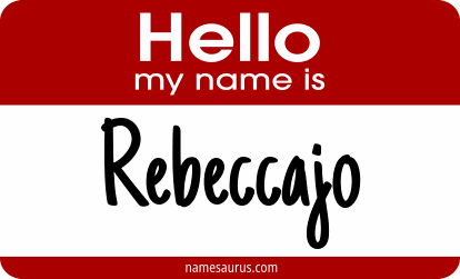 Hello my name is Rebeccajo png download
