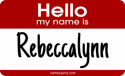 Hello my name is Rebeccalynn png download