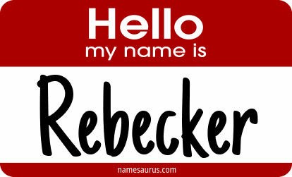 Hello my name is Rebecker png download
