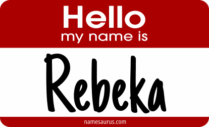 Hello my name is Rebeka png download