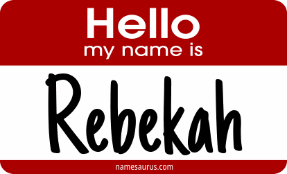 Hello my name is Rebekah png download
