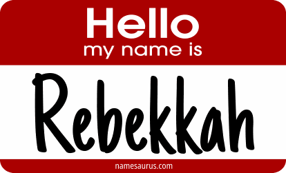 Hello my name is Rebekkah png download