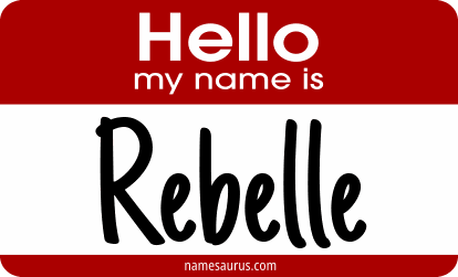 Hello my name is Rebelle png download