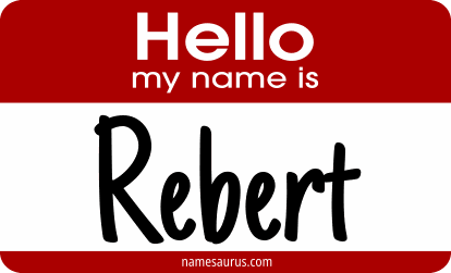 Hello my name is Rebert png download