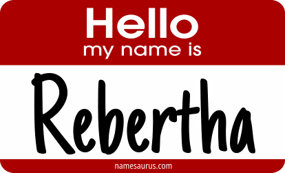Hello my name is Rebertha png download