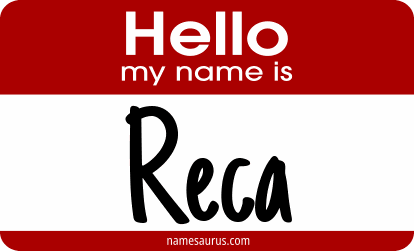 Hello my name is Reca png download