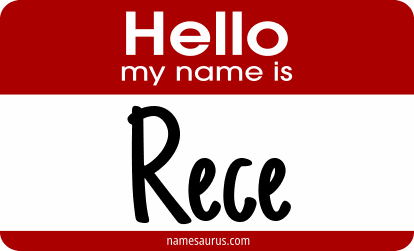Hello my name is Rece png download