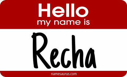 Hello my name is Recha png download