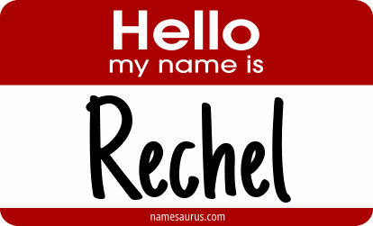 Hello my name is Rechel png download