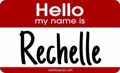 Hello my name is Rechelle png download