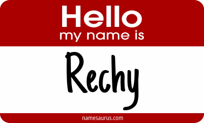 Hello my name is Rechy png download