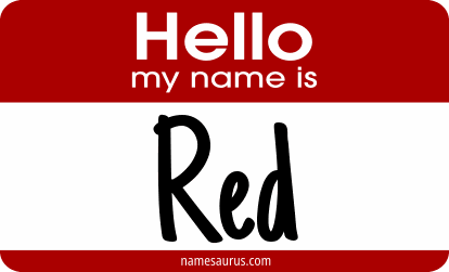 Hello my name is Red png download