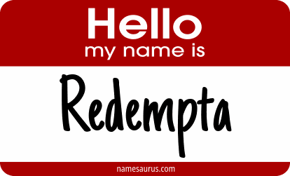 Hello my name is Redempta png download