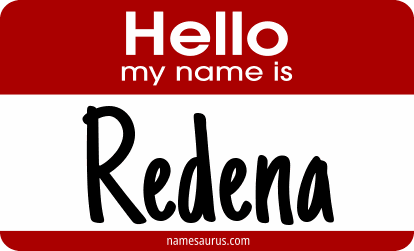 Hello my name is Redena png download