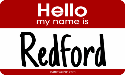 Hello my name is Redford png download