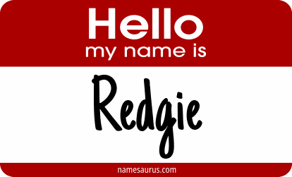 Hello my name is Redgie png download