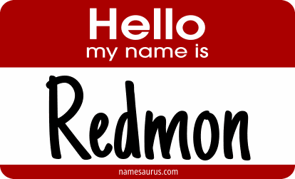 Hello my name is Redmon png download