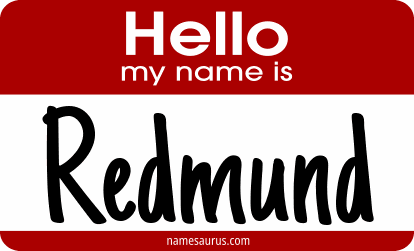 Hello my name is Redmund png download