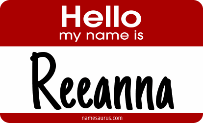 Hello my name is Reeanna png download