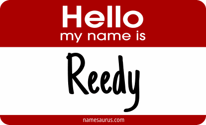 Hello my name is Reedy png download