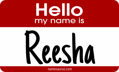 Hello my name is Reesha png download