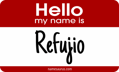 Hello my name is Refujio png download