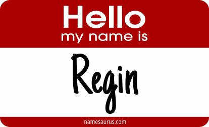 Hello my name is Regin png download