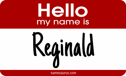 Hello my name is Reginald png download