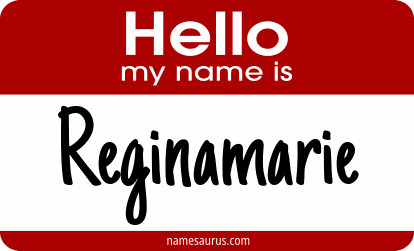 Hello my name is Reginamarie png download