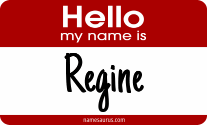 Hello my name is Regine png download