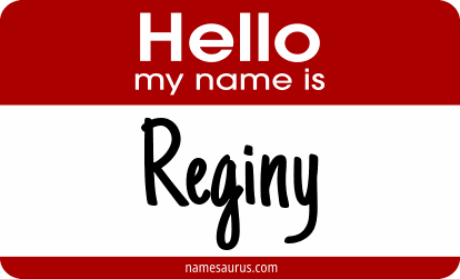 Hello my name is Reginy png download