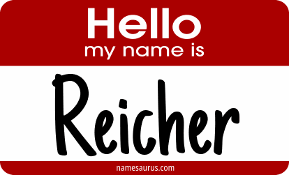 Hello my name is Reicher png download