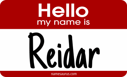 Hello my name is Reidar png download