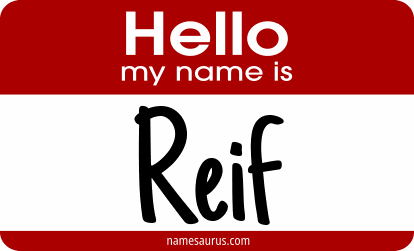 Hello my name is Reif png download