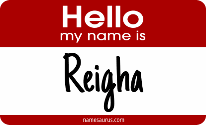 Hello my name is Reigha png download