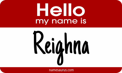 Hello my name is Reighna png download