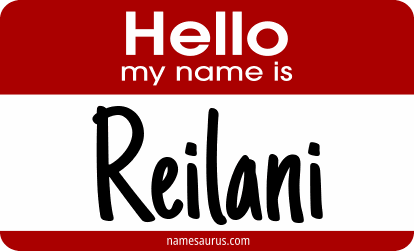 Hello my name is Reilani png download