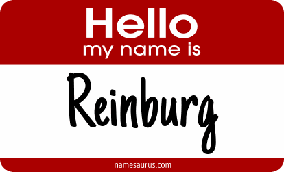 Hello my name is Reinburg png download