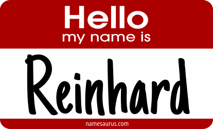 Hello my name is Reinhard png download