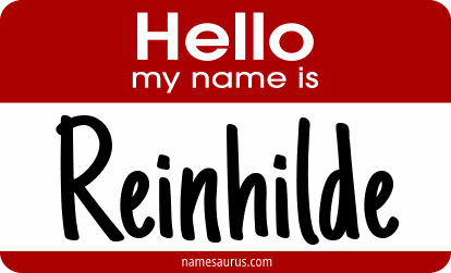Hello my name is Reinhilde png download