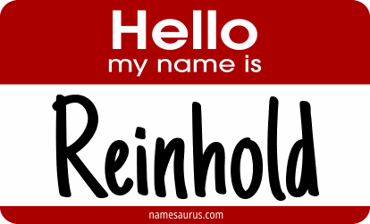 Hello my name is Reinhold png download