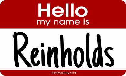 Hello my name is Reinholds png download