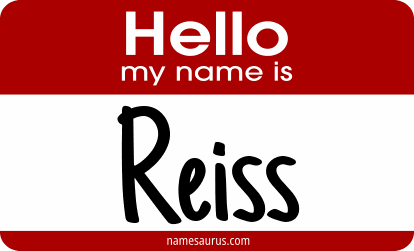 Hello my name is Reiss png download