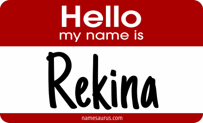 Hello my name is Rekina png download