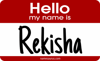 Hello my name is Rekisha png download