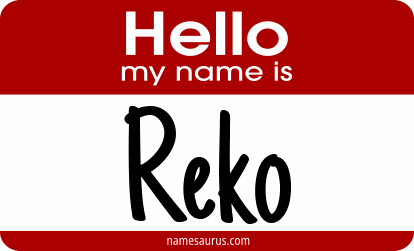 Hello my name is Reko png download