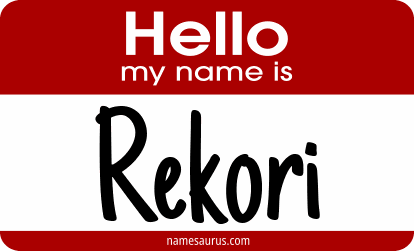 Hello my name is Rekori png download